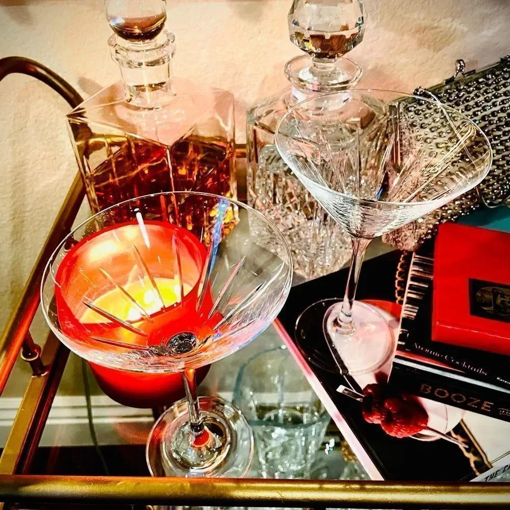 ♥️ Zweisel Glas crystal Martini glasses, set of 4